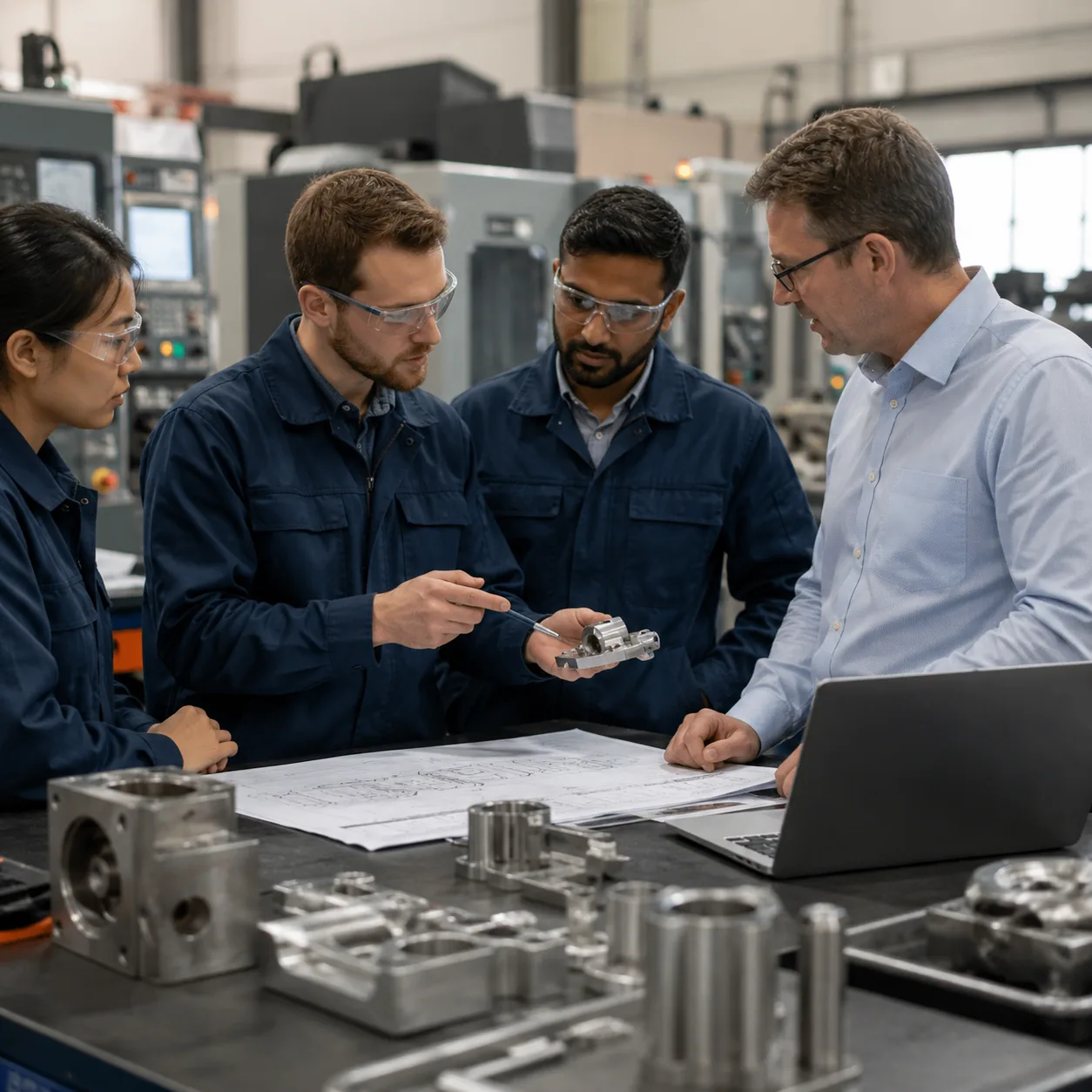Discussing Engineering Drawings