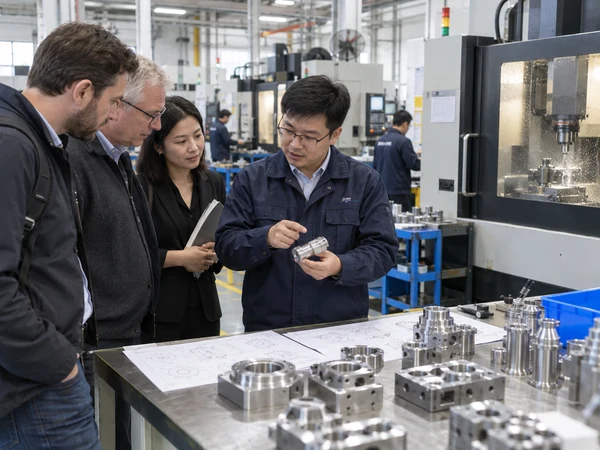 Customer visiting CNC factory 3