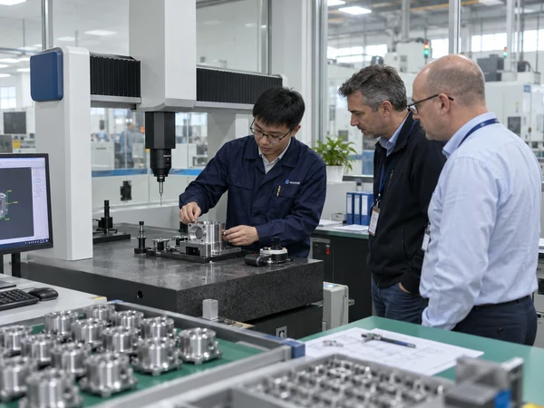 Customer visiting CNC factory 1
