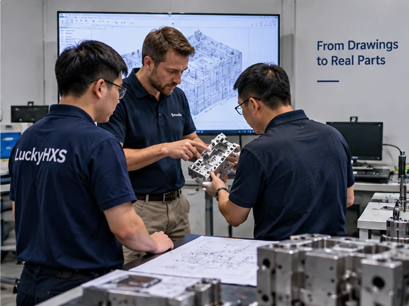 Quality inspection demonstration with international clients