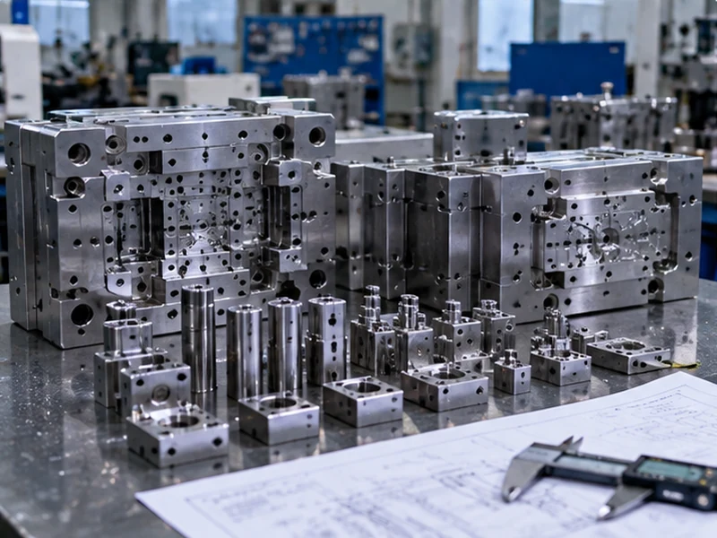Production review of CNC machined mold parts