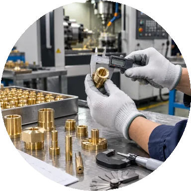 Central diagram of brass part risks