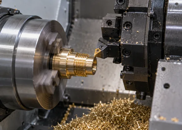 Brass knurled nut and thread gauge inspection
