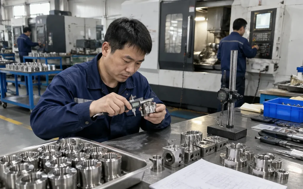 brushed_stainless_steel_parts_quality_control