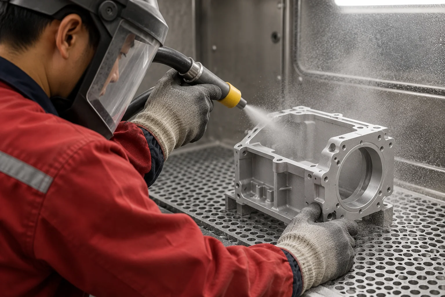 Sandblasted CNC Part