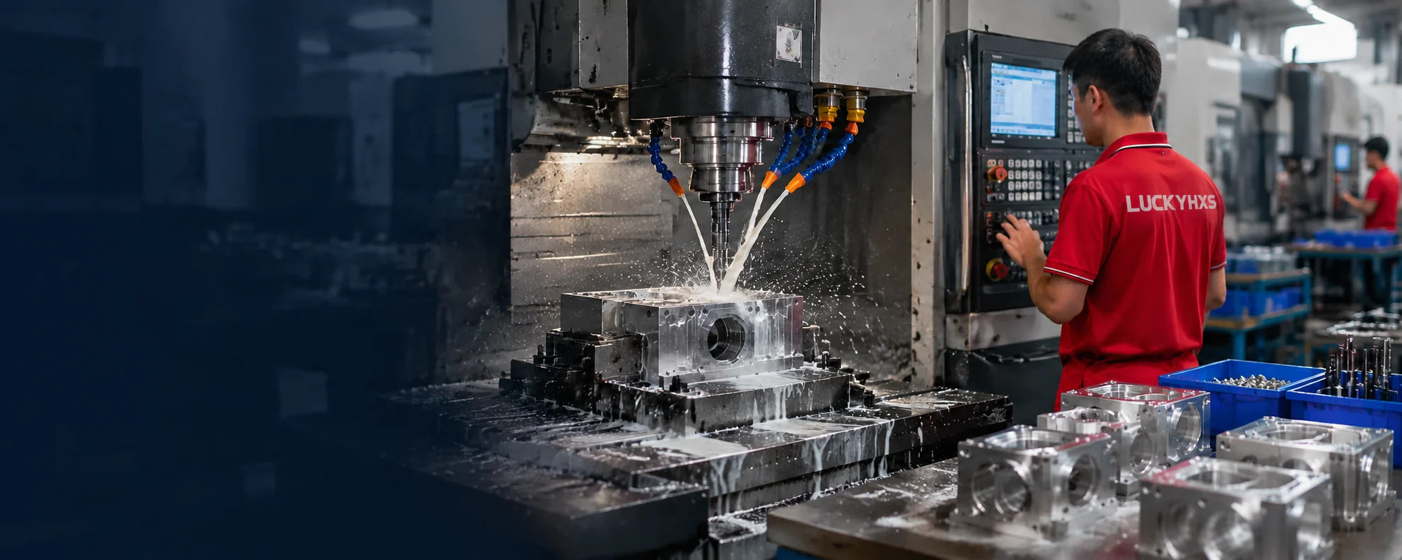 CNC milling equipment background