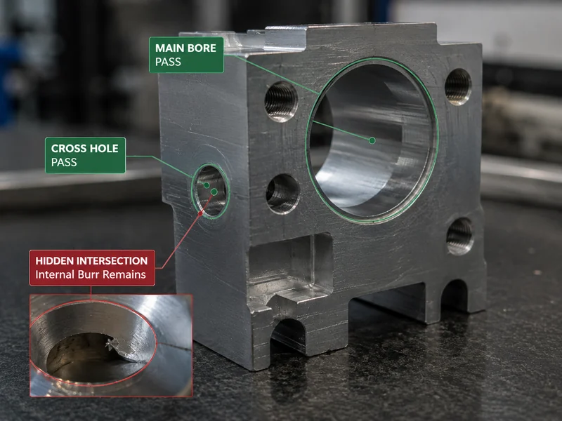 Hidden Internal Cross-Hole Burr