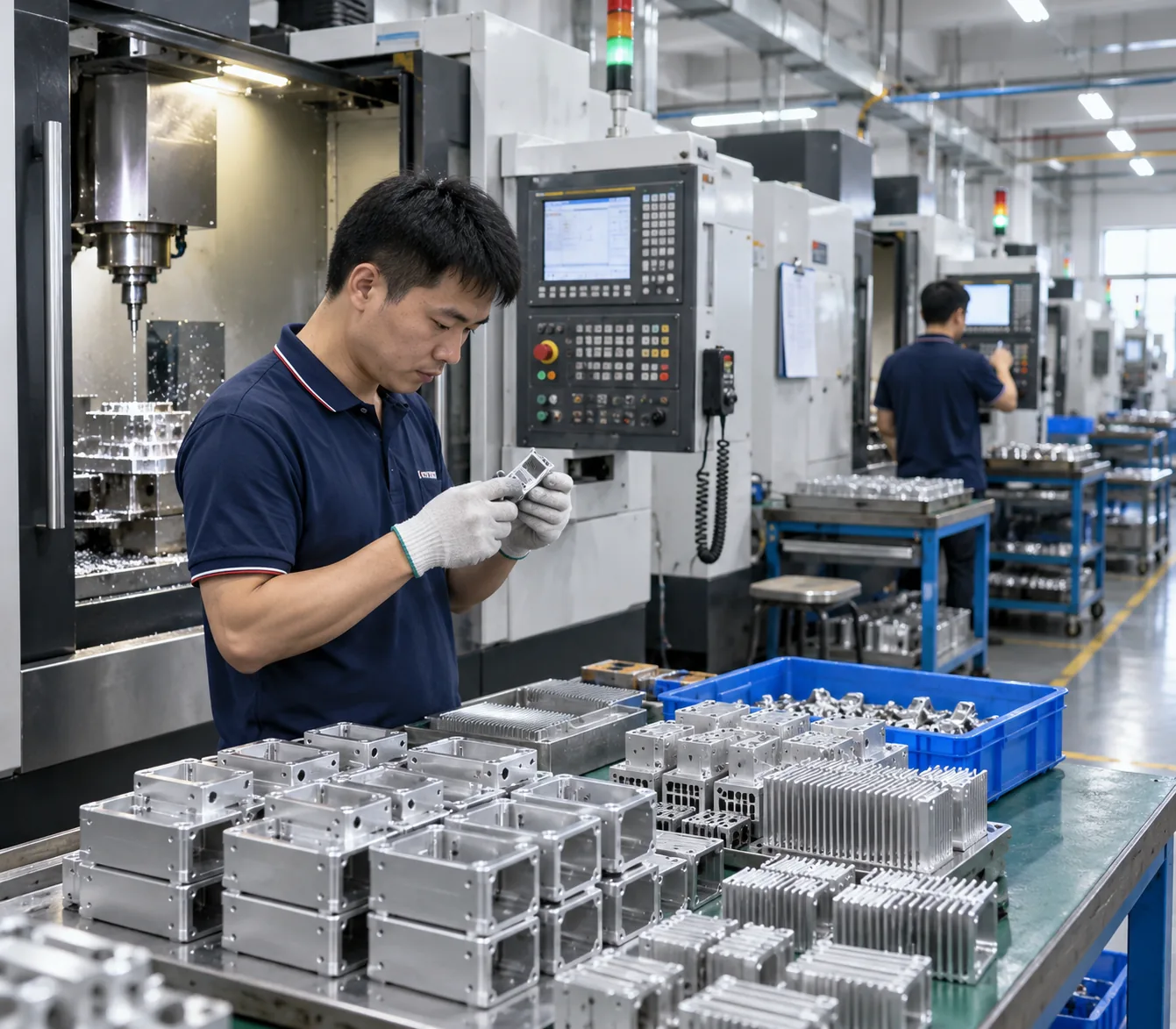 LuckyHXS CNC production floor overview