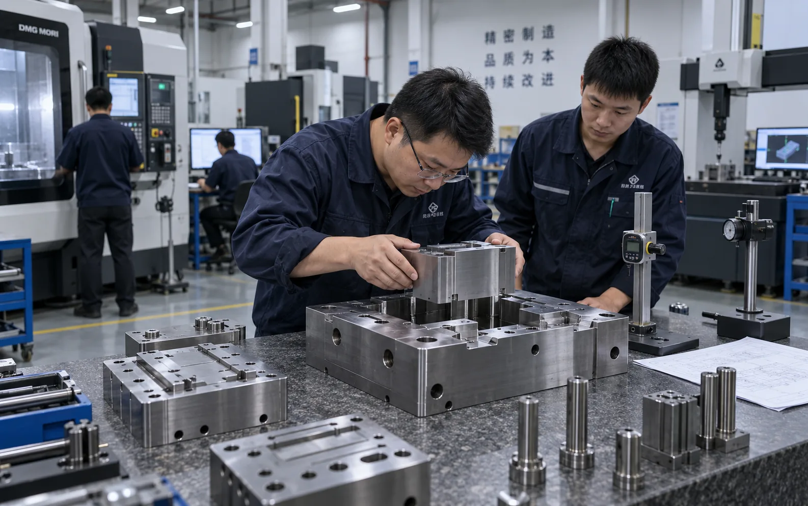 CMM inspection of mold insert focusing on datums