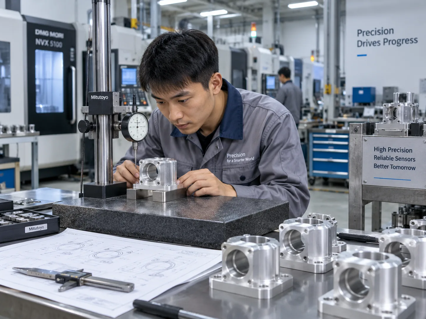 Precision sensor component