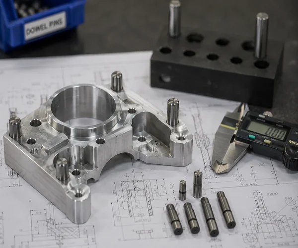 CNC Bracket with Precision Dowel Pins