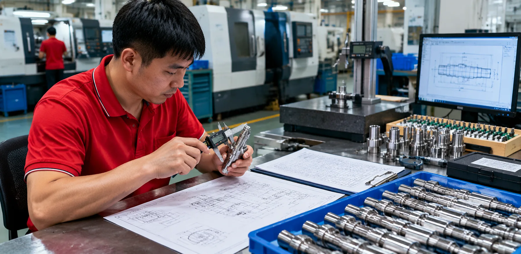 Inspection documentation and quality checks for CNC turned parts
