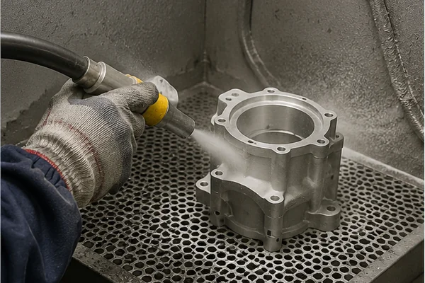 Sandblasted CNC Part