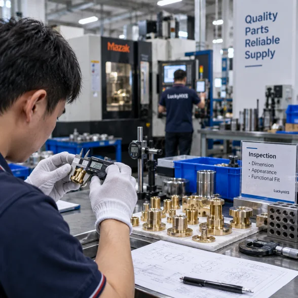 LuckyHXS CNC machining and inspection factory in Shenzhen