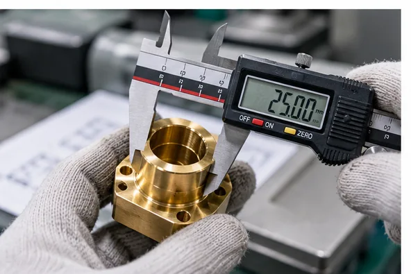 Dimensional inspection of brass components