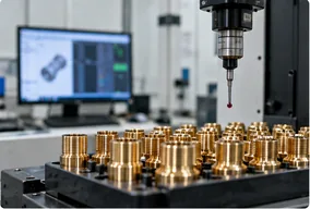 Thread gauge inspection for brass inserts