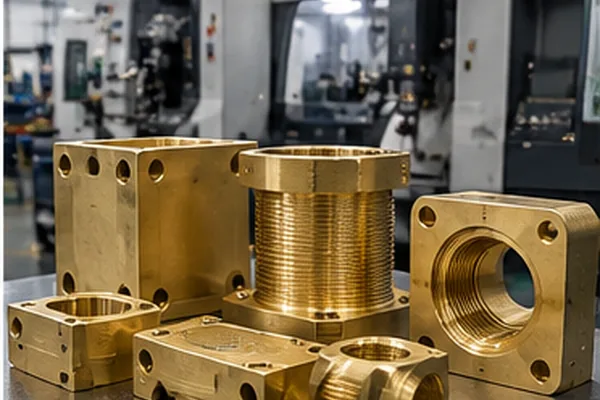 Custom brass housings and blocks