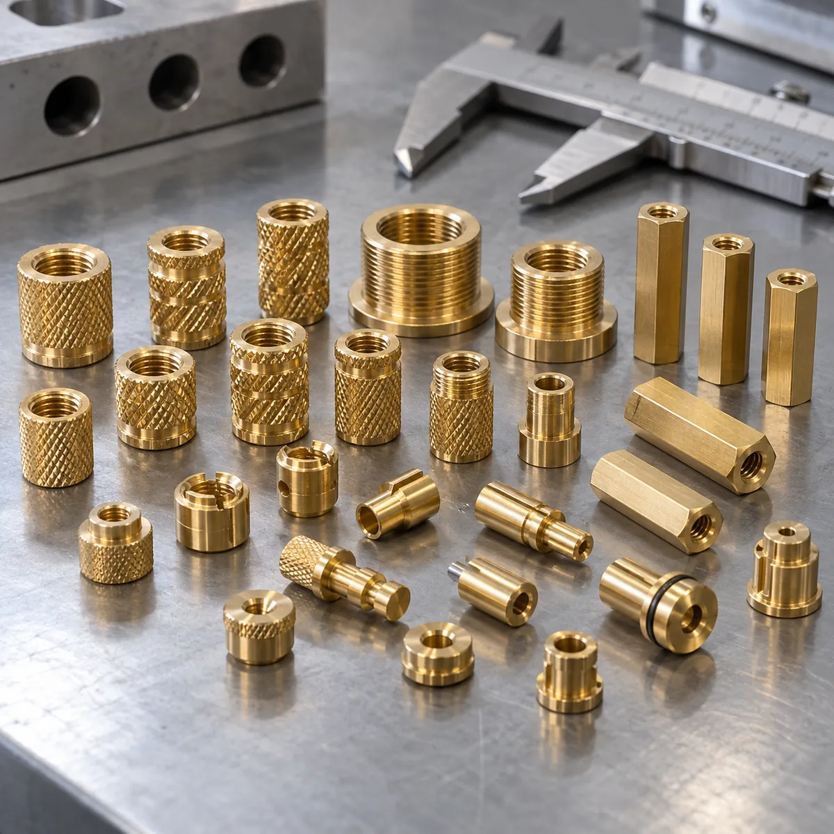 Brass bushings, sleeves and precision turned components