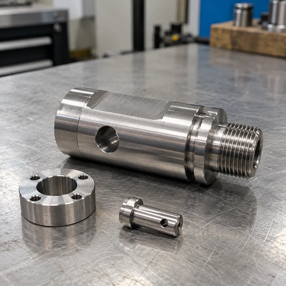 Caliper inspection of custom threaded parts