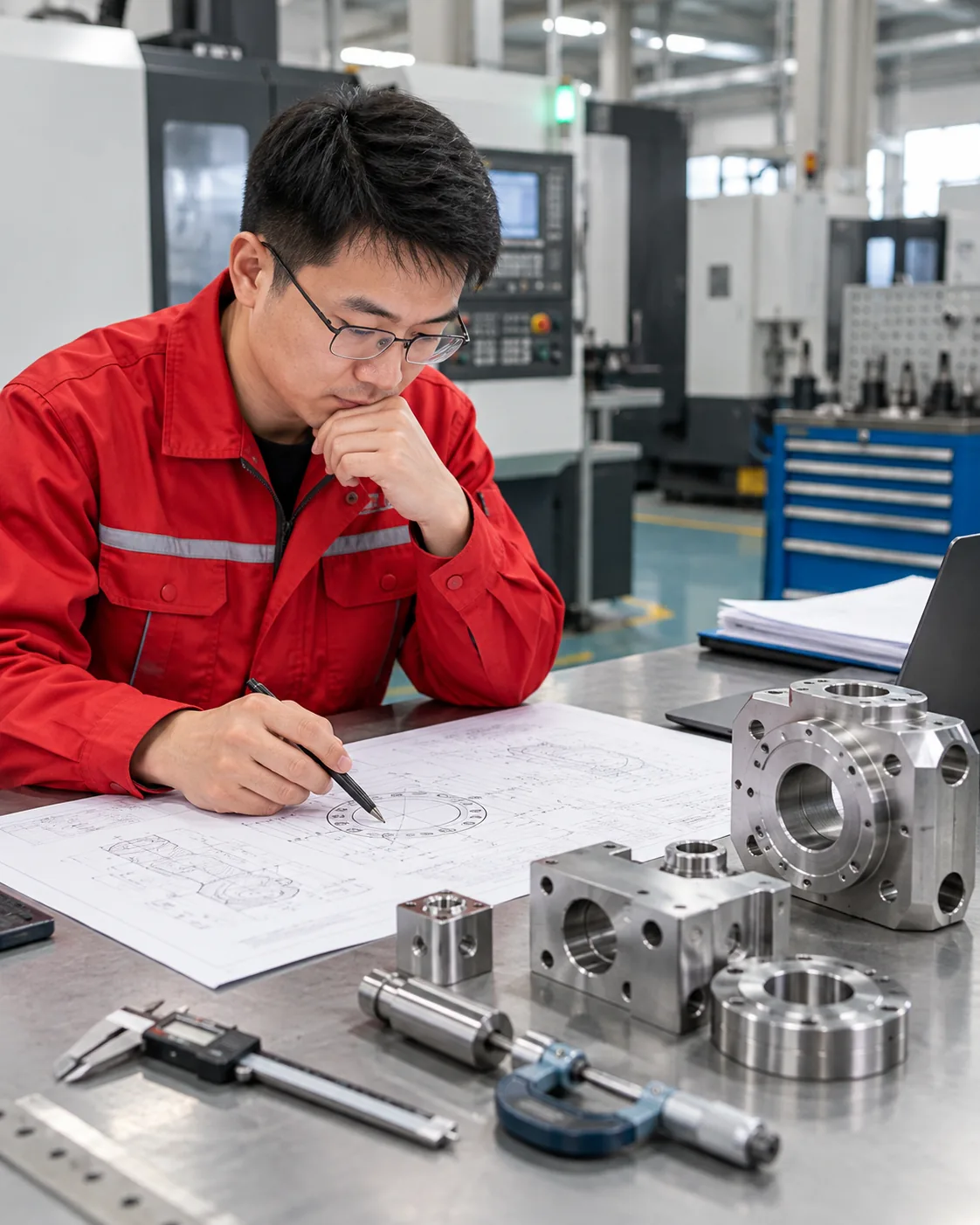 engineering drawing review before CNC machining