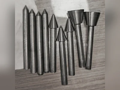 Precision Machined Metal Shaft Close-up