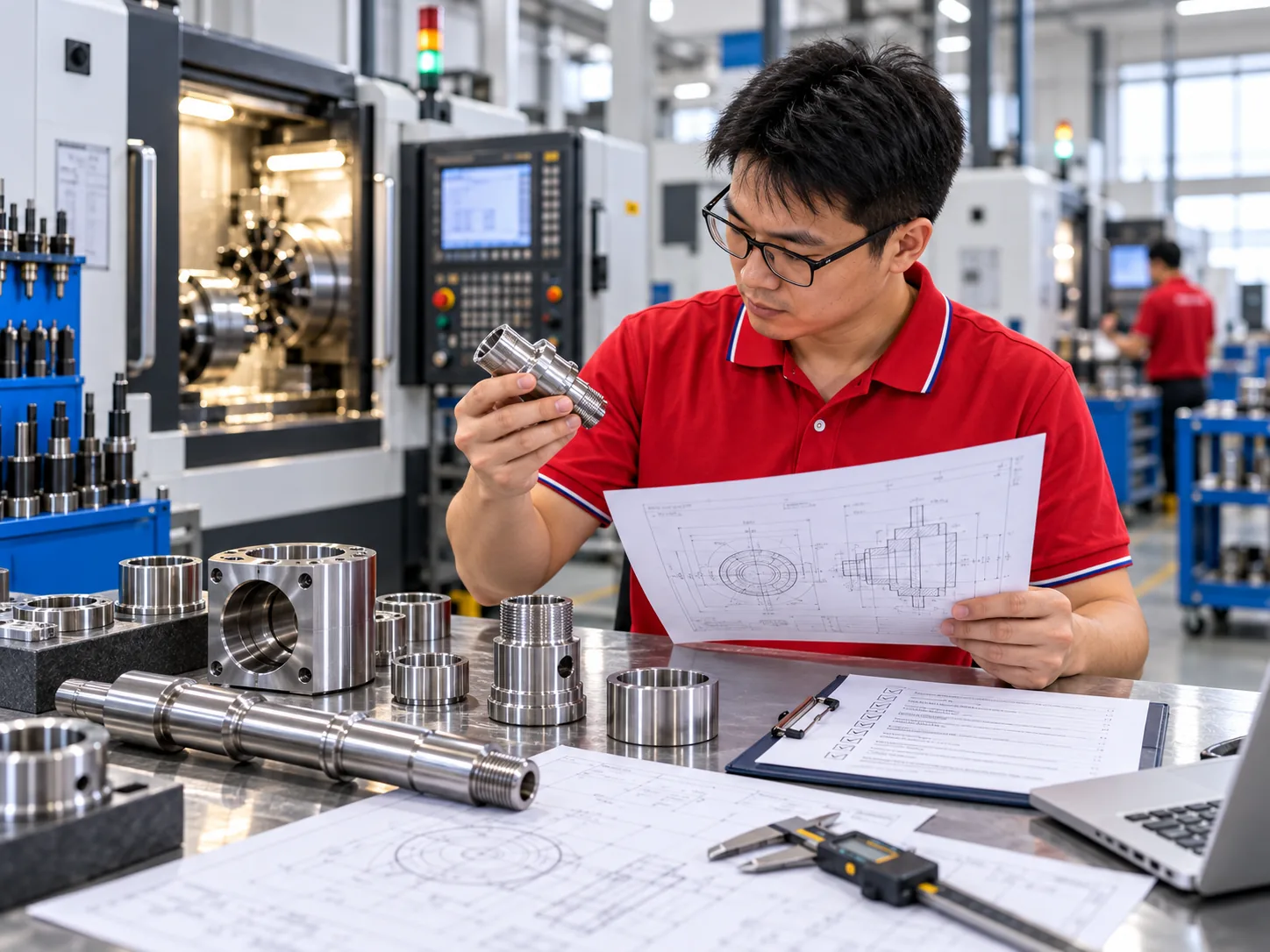 Engineering drawing review for custom CNC parts
