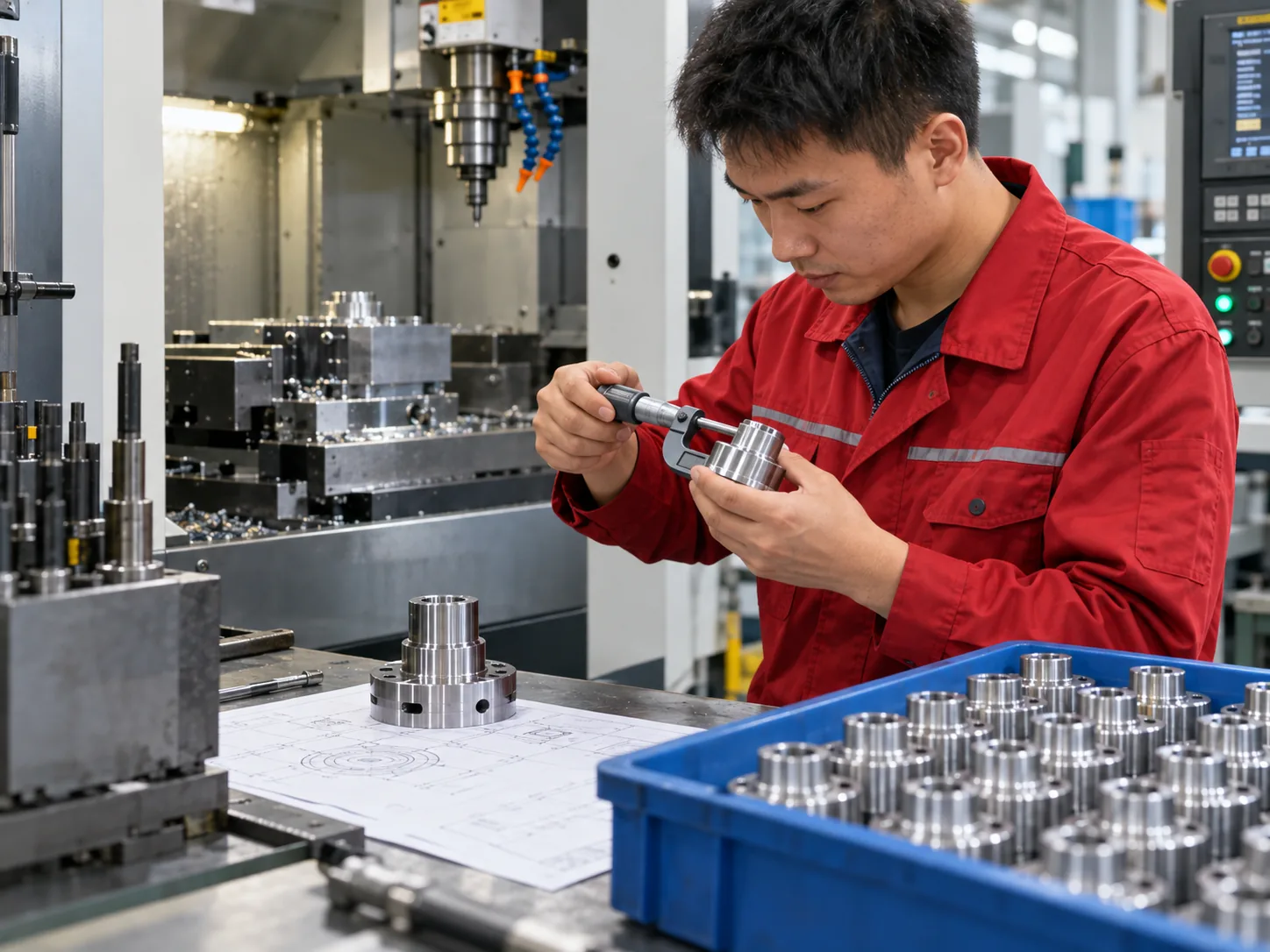 Dimensional measurement of machined component