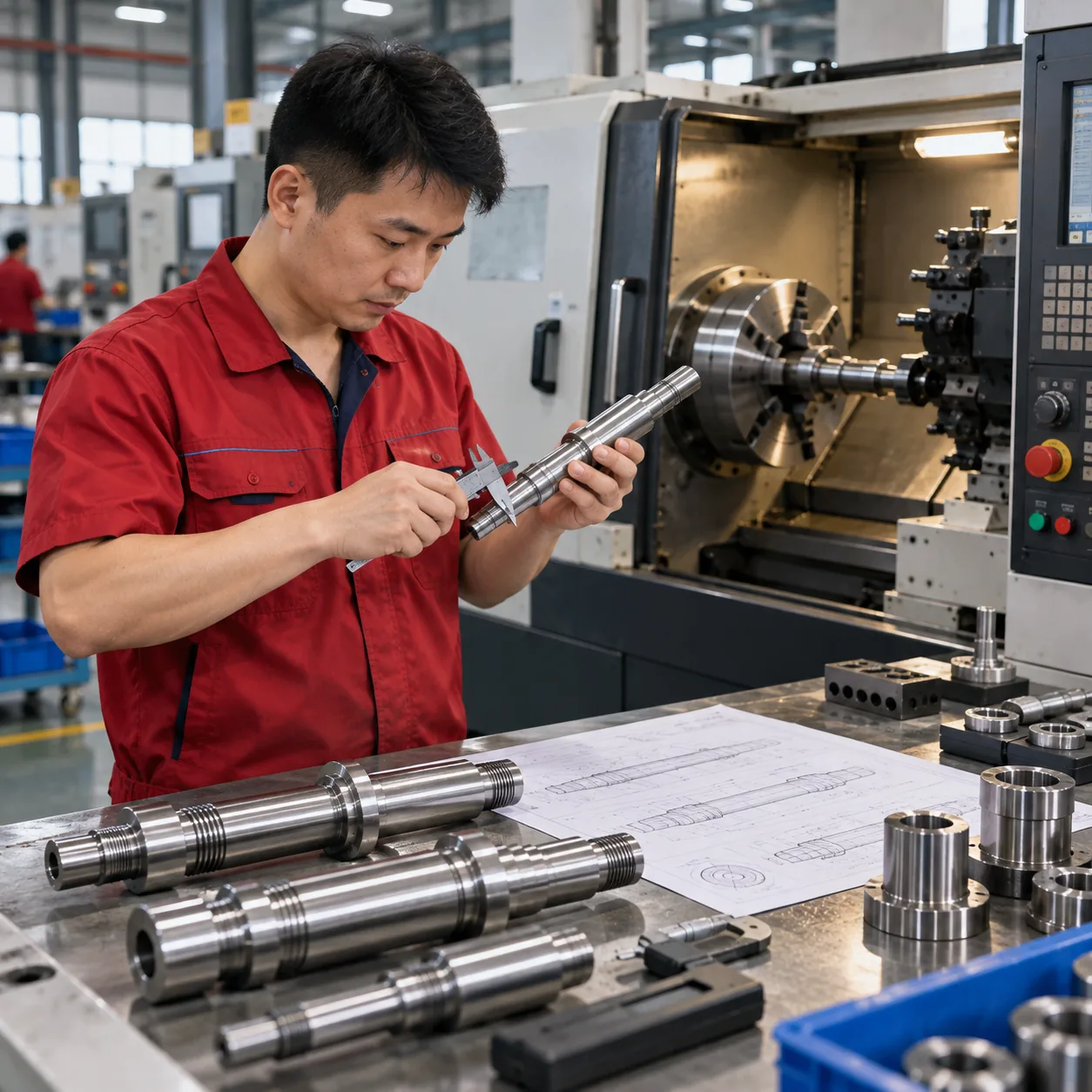 CNC Machining Operation for Shafts