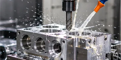 CNC drilling tapping and boring process