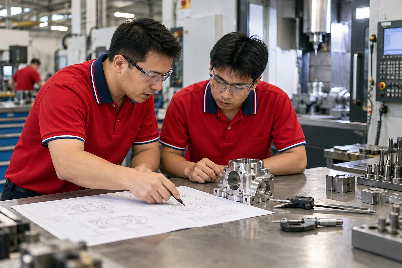 Prototype machining setup