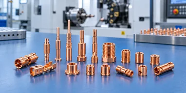 Copper Swiss-Machined Parts