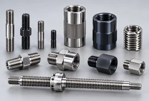 CNC turned threaded components