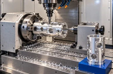 4-axis or 5-axis machining process