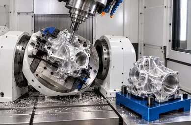 Turn-mill support for aluminum parts