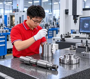 Threaded CNC turned connector components