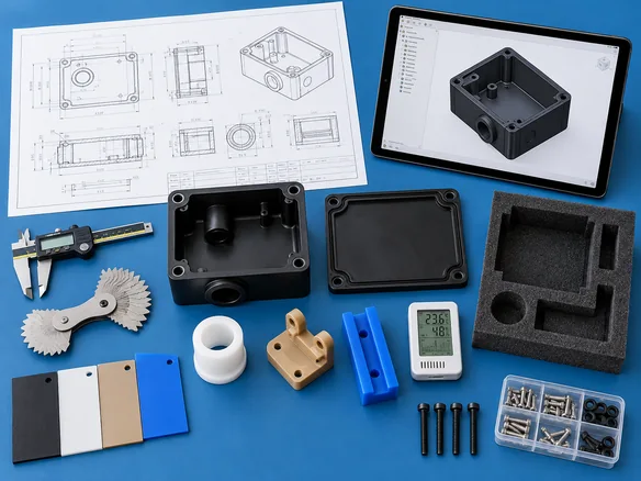 Engineer preparing RFQ for plastic manufacturing products