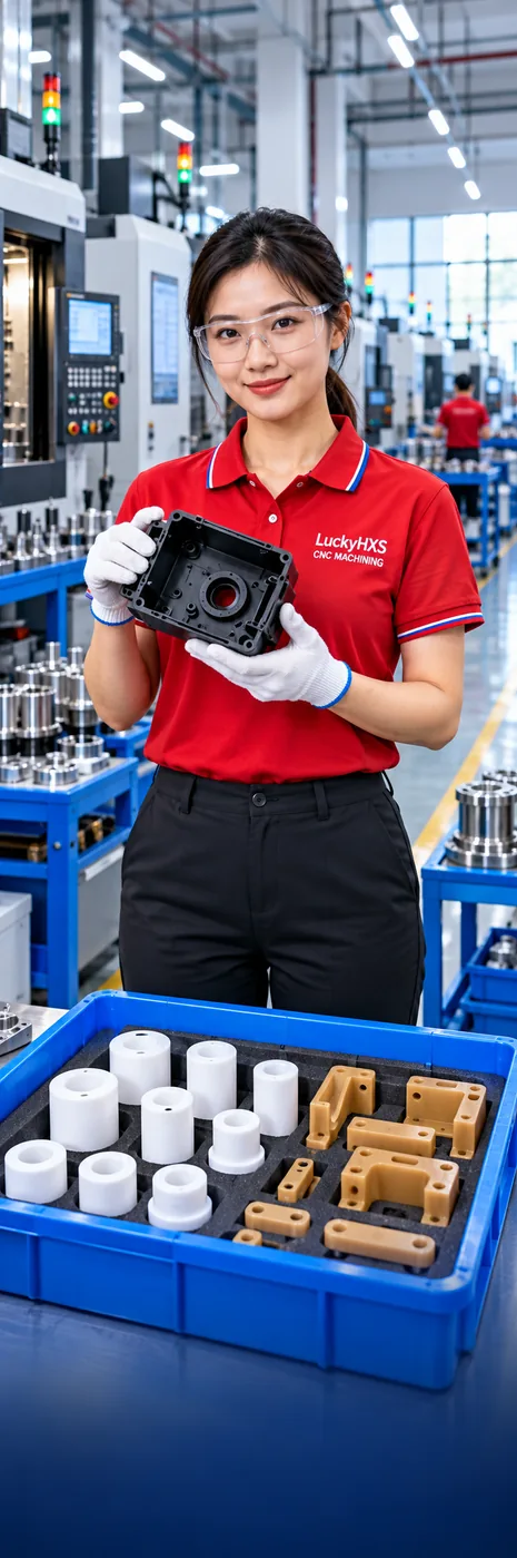 LuckyHXS factory contact for plastic machining