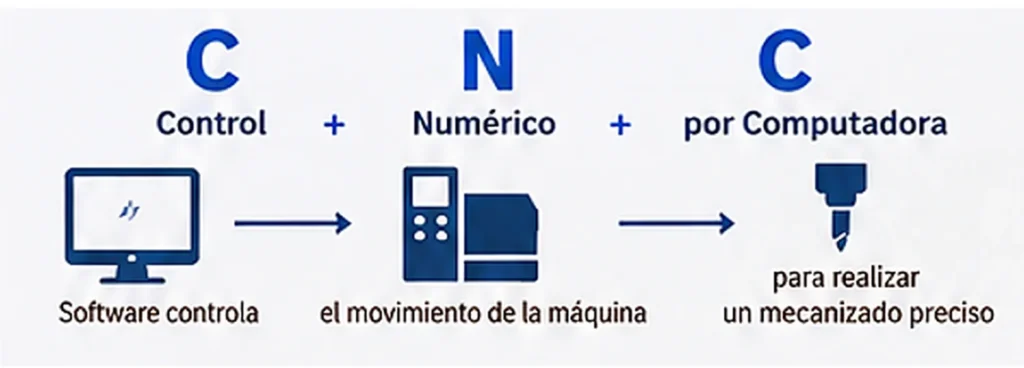 Significado de CNC: control numérico por computadora para el mecanizado de precisión