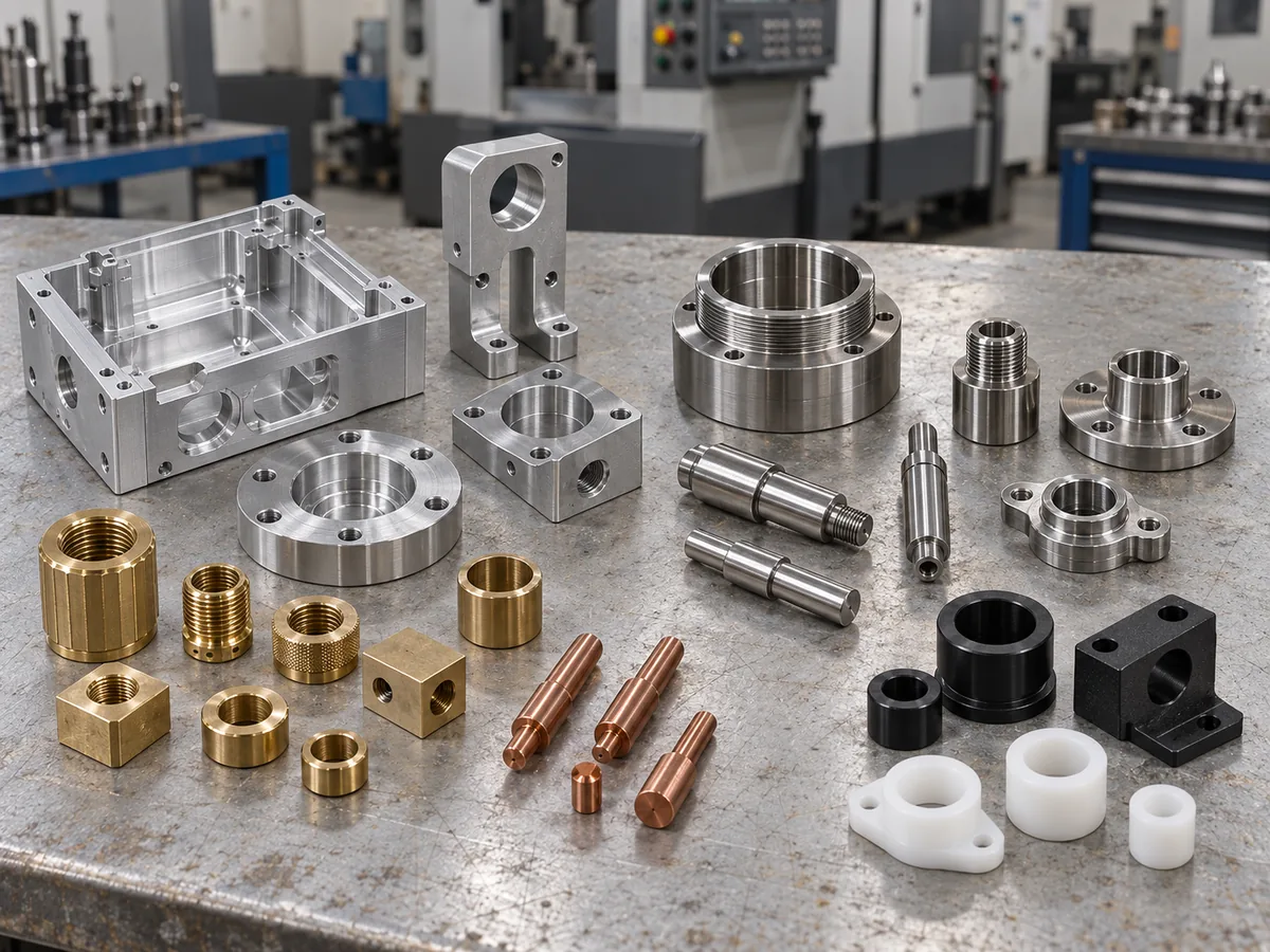 Made-to-drawing CNC milled metal and plastic components